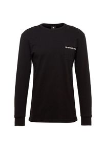 G-Star Raw, Heren Shirt 'Swando-s pkt r t l\s', zwart