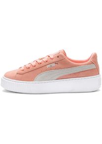 Puma, Dames Sneakers laag, zalm roze / wit