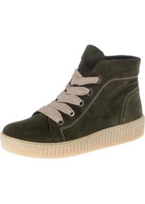 Gabor, Dames Sneakers hoog, olijfgroen