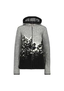 CMP, Dames Winterjas '38M3256-46BM', rookgrijs / zwart / wit