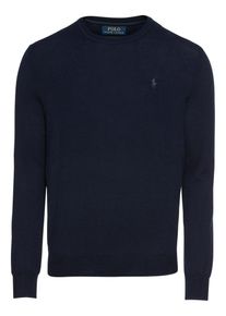 Polo Ralph Lauren, Heren Trui 'LS SF CN PP-LONG SLEEVE-SWEATER', donkerblauw