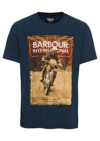 Barbour International, Heren Shirt 'Archive Tee', navy