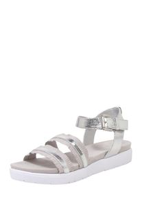 Bugatti, Dames Sandalen met riem, zilvergrijs