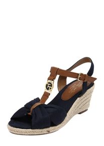 Tom Tailor, Dames Sandaal, beige / navy / bruin