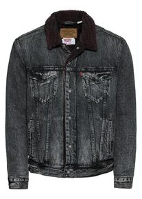 Levi's LEVI'S, Heren Tussenjas 'Type 3 Sherpa Trucker', black denim