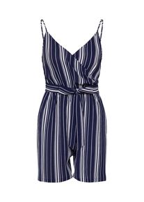 boohoo, Dames Jumpsuit, blauw / wit