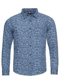 Urban Classics, Heren Overhemd, blauw / lichtblauw