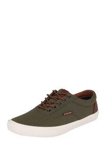 Jack & Jones JACK & JONES, Heren Sneakers laag 'VISION', olijfgroen / wit