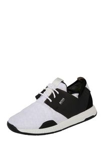 BOSS, Heren Sneakers laag 'Titanium', zwart / wit