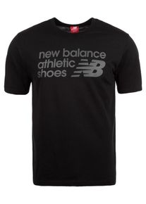New Balance, Heren Shirt 'Essentials Normal', grijs / zwart