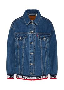 Levi's LEVI'S, Dames Tussenjas 'BAGGY SPORT TAPE TRUCKER', blauw denim