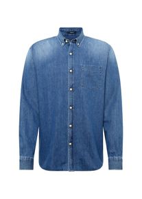 Denham, Heren Overhemd 'STANDARD SHIRT PID', blauw denim