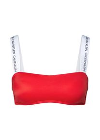 Calvin Klein Swimwear, Dames Bikinitop 'BANDEAU', rood / wit