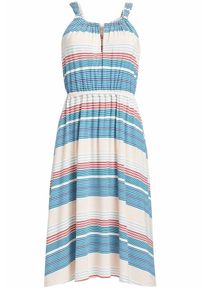 Khujo, Dames Jurk 'Arbnora', beige / blauw / turquoise / rood / wit
