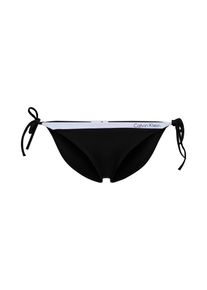 Calvin Klein Swimwear, Dames Bikinibroek 'STRING SIDE TIE', zwart / wit