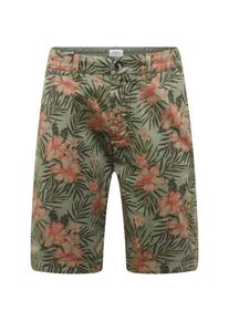 Pepe Jeans, Heren Chino 'MC QUEEN SHORT FLORAL', bruin / olijfgroen