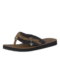 Tamaris, Dames Teenslipper 'Anhänger', bruin / zwart