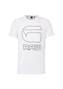 G-Star Raw, Heren Shirt 'Cadulor r t s/s', zwart / wit