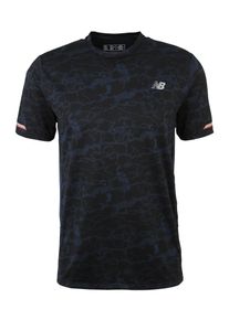 New Balance, Heren Functioneel shirt, navy / zwart