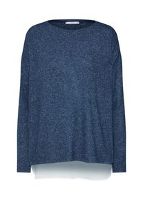 EDC by Esprit, Dames Shirt 'Woven hem T-Shirts', navy