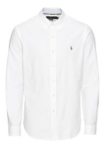 Polo Ralph Lauren, Heren Overhemd 'OXFORD-SL BD PPC SPT', wit