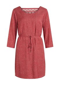 Vila, Dames Jurk, rood / wit