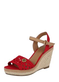 Tom Tailor, Dames Sandaal, beige / lichtbeige / rood