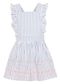 name it, Meisjes Jurk, lichtblauw / wit