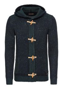 PETROL INDUSTRIES, Heren Gebreid vest 'Knitwear Hooded', navy