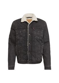 Levi's LEVI'S, Heren Tussenjas 'TYPE 3 SHERPA TRUCKER', black denim