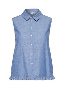 Tom Tailor Denim, Dames Blouse, blauw denim / wit