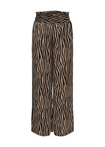Only, Dames Broek 'Zebra', pasteloranje / zwart