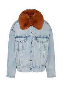 Levi's LEVI'S, Dames Tussenjas, blauw denim / bruin