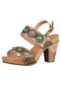 Laura Vita, Dames Sandalen met riem, bruin