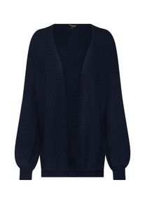 Review, Dames Gebreid vest 'CORE RIB HANGER D-STRICK', donkerblauw