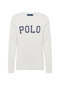 Polo Ralph Lauren, Heren Trui 'LOGO CN-LONG SLEEVE-SWEATER', nachtblauw / wit