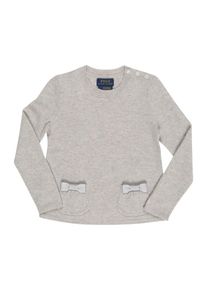 Polo Ralph Lauren, Meisjes Trui 'CREW W PKT-TOPS-SWEATER', grijs