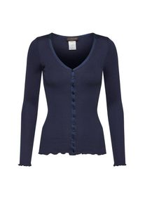 rosemunde, Dames Gebreid vest, donkerblauw