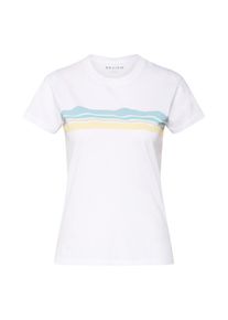 Review, Dames Shirt 'T WAVE STRIPE', smoky blue / geel / wit
