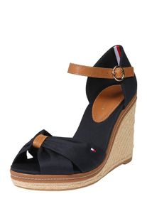 Tommy Hilfiger, Dames Sandaal 'ICONIC ELENA', nachtblauw / bruin
