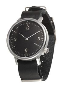 Komono, Heren Analoog horloge 'Magnus II', zwart / zilver