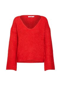 NA-KD, Dames Trui 'V Front Knit Okt', rood