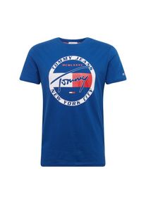 Tommy Hilfiger, Heren Shirt, royal blue/koningsblauw / rood / wit