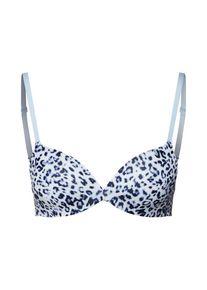 Calvin Klein Underwear, Dames BH 'PUSH UP PLUNGE', blauw / lichtblauw