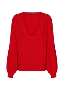 Review, Dames Trui 'CORE V RIB D-STRICK', rood