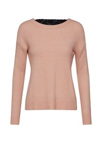 Véro Moda VERO MODA, Dames Trui 'VMRANA LS V BACK BLOUSE BF', rosa