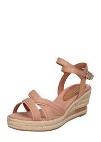 Tommy Hilfiger, Dames Sandalen met riem 'ICONIC ELBA TOMMY PASTEL', nude