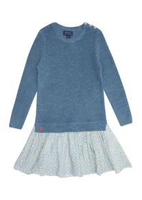 Polo Ralph Lauren, Meisjes Jurk 'SWEATER DRESS', indigo / lichtblauw