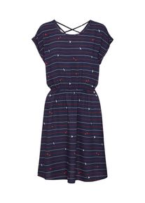 Tom Tailor Denim, Dames Jurk, navy / rood / wit