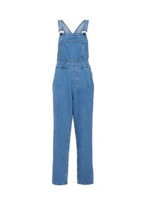 Noisy may, Dames Tuinbroek jeans 'RILEY MOM DUNGAREE', blauw denim